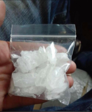 Pure methamphetamine crystal